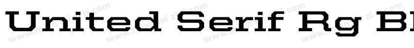 United Serif Rg Bk R字体转换